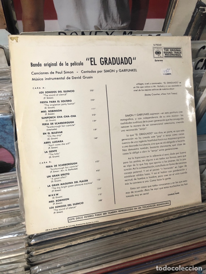 Discos de vinilo: El graduado simon & Garfunkel - Foto 2