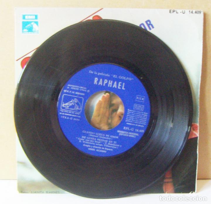 Discos de vinilo: SINGLE DE RAPHAEL - CUANDO LLEGA MI AMOR - A&Ntilde;O 1.968 - EMI - Foto 3