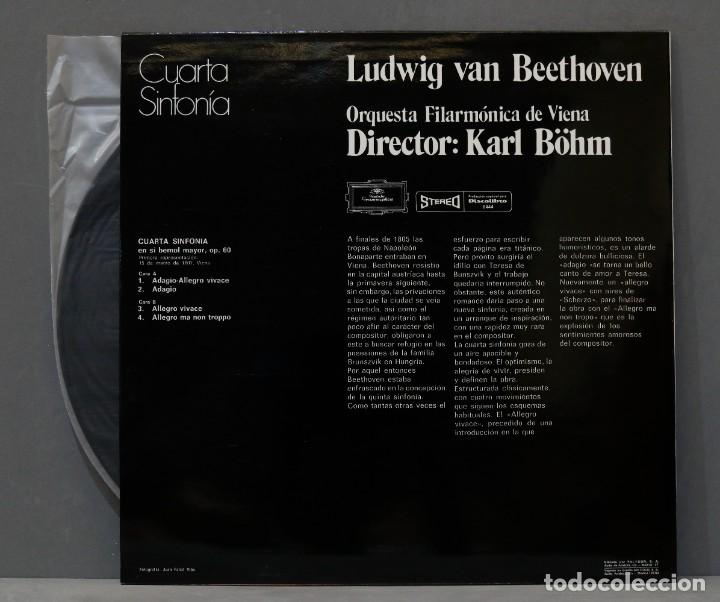 Discos de vinilo: LP. CUARTA SINFONIA. BEETHOVEN. BOHM - Foto 2