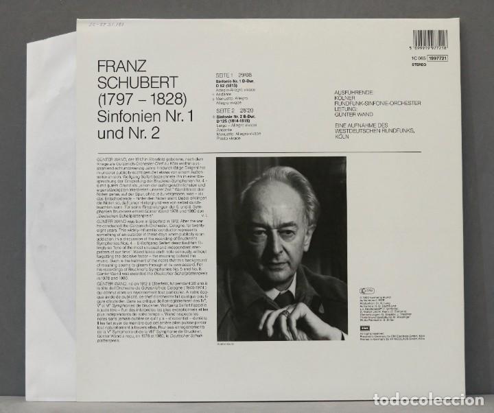 Discos de vinilo: LP. SINFONIEN 1. 2. SCHUBERT, WAND - Foto 2