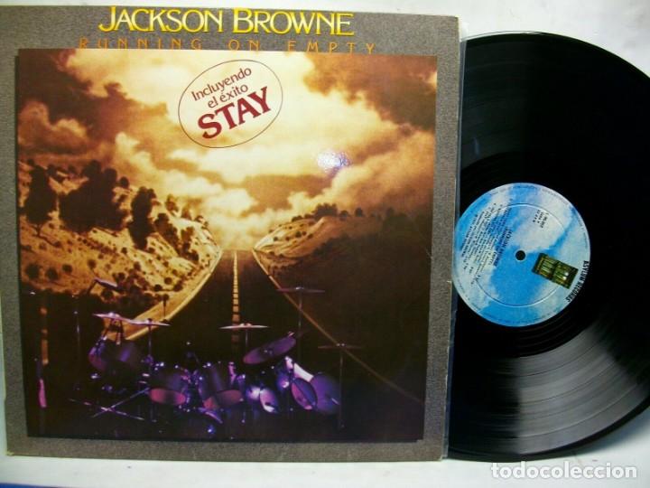 Discos de vinilo: JACKSON BROWNE RUNNING ON EMPTY VINYL LP - Foto 1