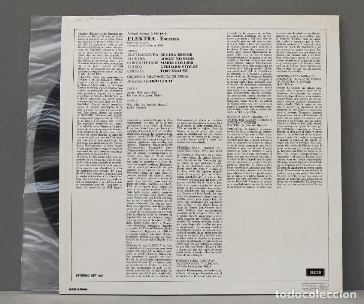Discos de vinilo: LP. ELEKTRA. STRAUSS. SOLTI - Foto 2