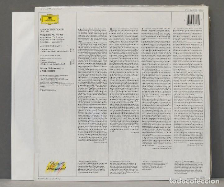 Discos de vinilo: LP. SYMPHONY N 7. BOHM. BRUCKNER - Foto 2