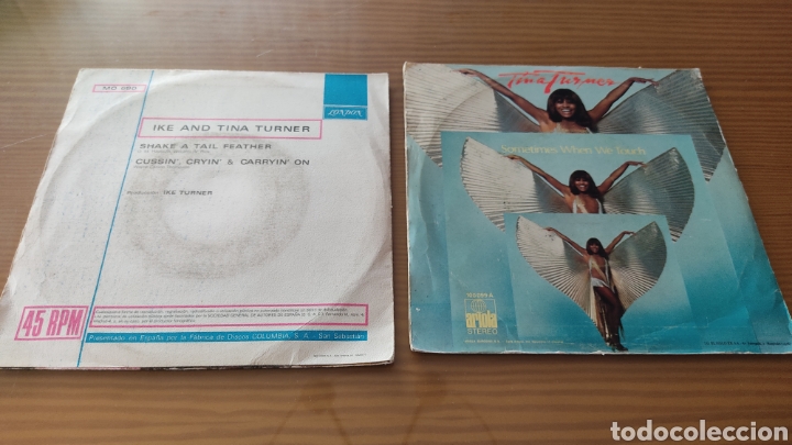Discos de vinilo: Lote de 2 singles de TINA TURNER - Foto 2