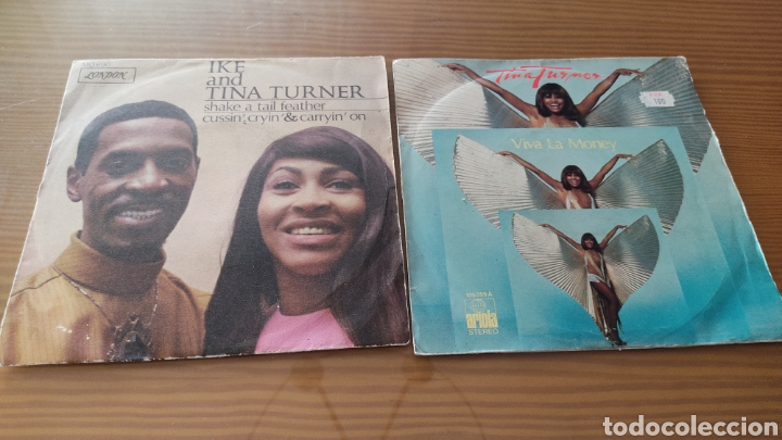 Discos de vinilo: Lote de 2 singles de TINA TURNER - Foto 1