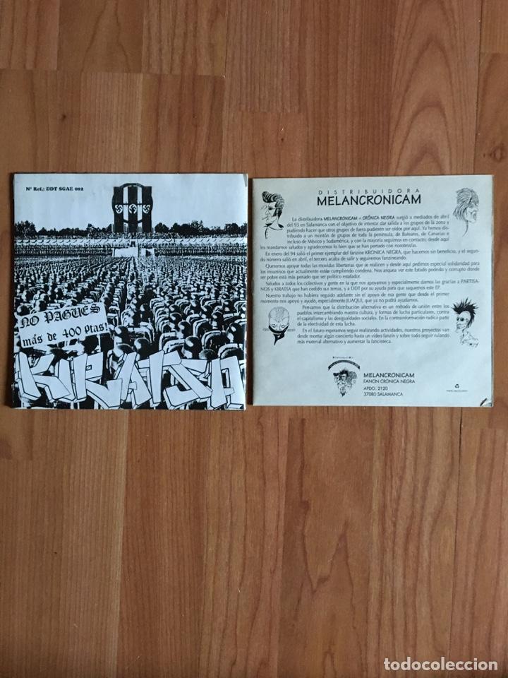 Discos de vinilo: PARTISANOS/KIRATSA(COMPARTIDO) - Foto 2