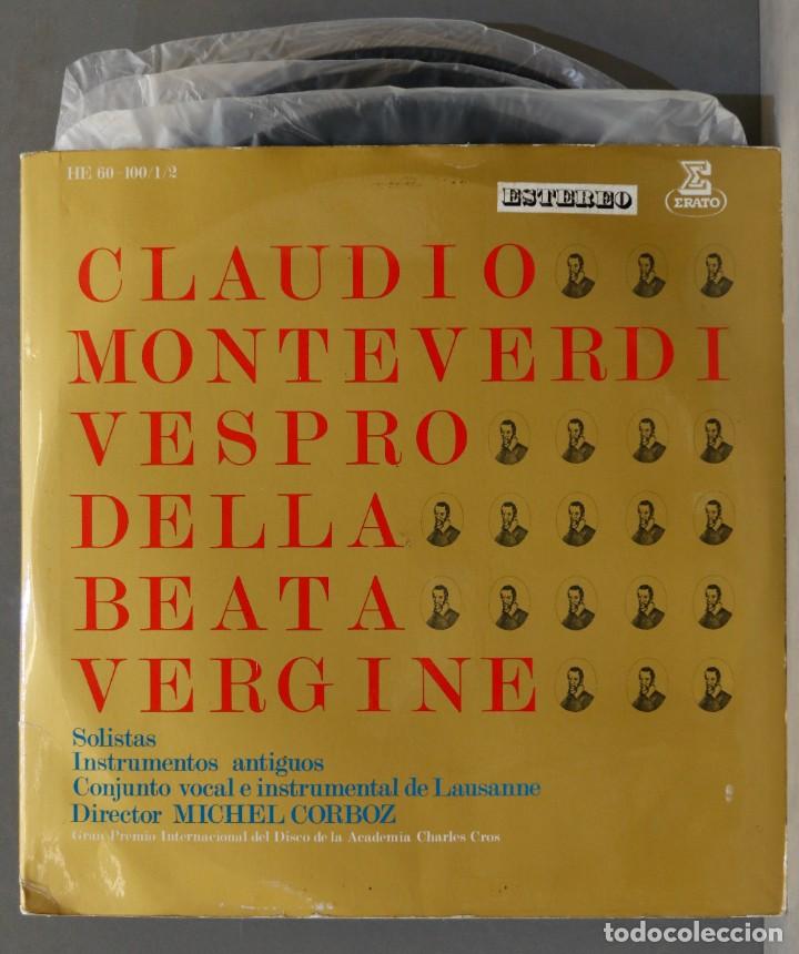 Disques de vinyle: 2 LP. MONTEVERDI. VESPRO DELLA BEATE VERGINE. CORBOZ