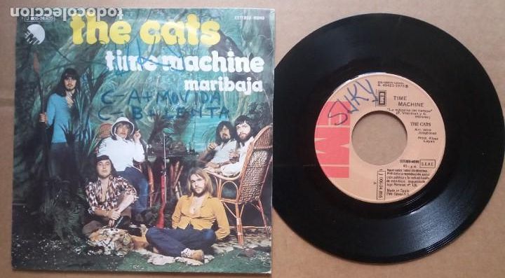 Discos de vinilo: THE CATS / TIME MACHINE / SINGLE 7 PULGADAS - Foto 1