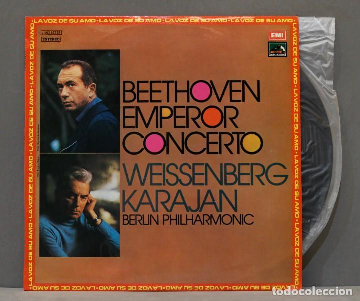 Discos de vinilo: LP. EMPEROR CONCERTO. BEETHOVEN. KARAJAN - Foto 1
