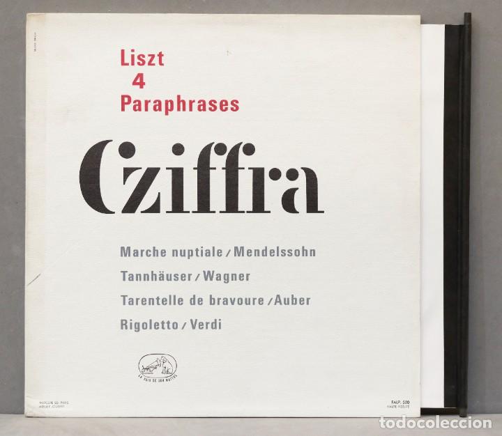 Discos de vinilo: LP. CZIFFRA. LISZT. 4 PARAPHRASES - Foto 1