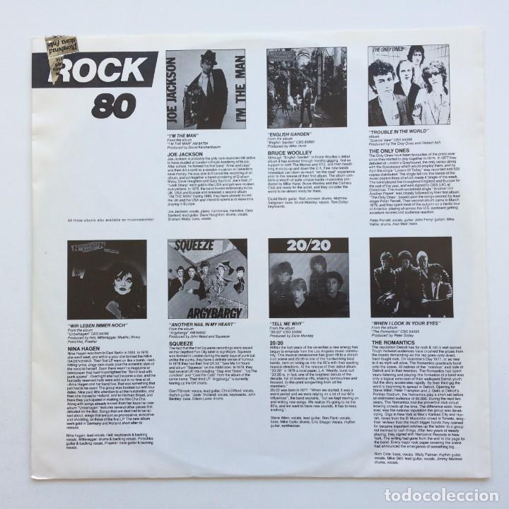 Discos de vinilo: Various &lrm;&ndash; Rock 80 Scandinavia,1980 CBS - Foto 3