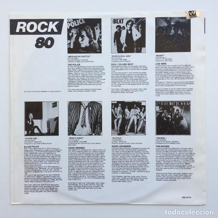 Discos de vinilo: Various &lrm;&ndash; Rock 80 Scandinavia,1980 CBS - Foto 4