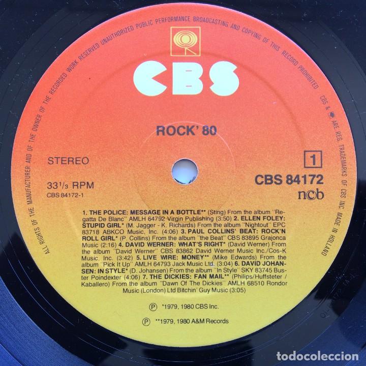 Discos de vinilo: Various &lrm;&ndash; Rock 80 Scandinavia,1980 CBS - Foto 5
