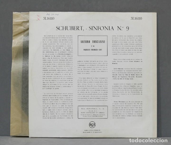 Discos de vinilo: SINFONIA N 9. SCHUBERT. TOSCANINI - Foto 2