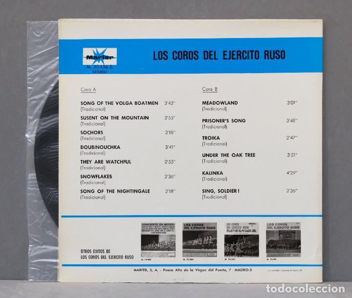 Discos de vinilo: LP. LOS COROS DEL EJERCITO RUSO. MARFER - Foto 2