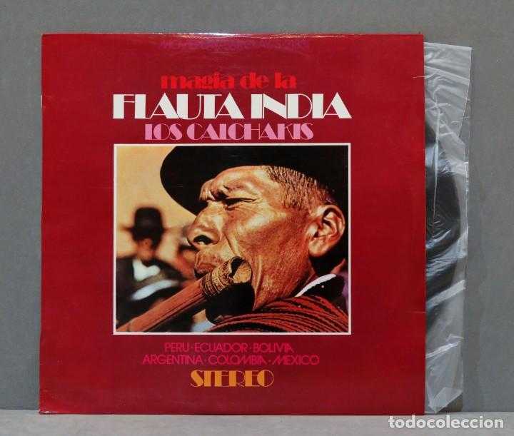 Discos de vinilo: LP. MAGIA DE LA FLAUTA INDIA. LOS CALCHAKIS - Foto 1
