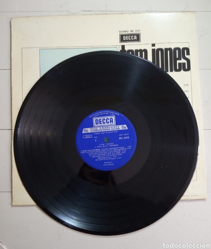 Discos de vinilo: DISCO TOM JONES. LP I WHO HAVE NOTHING - Foto 2