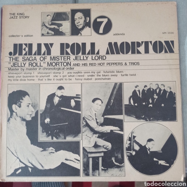 Discos de vinil: Jelly Roll Morton And His Red Hot Peppers - The Saga Of Mister Jelly Lord Vol 7 (Joker, Italy,1973)