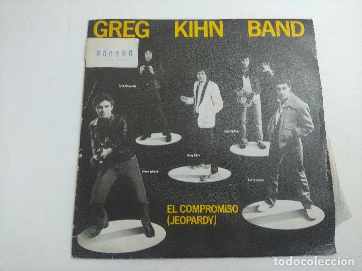 Discos de vinilo: SINGLE/GREG KIHN BAND/EL COMPROMISO-JEOPARDY/PROMOCIONAL. - Foto 1