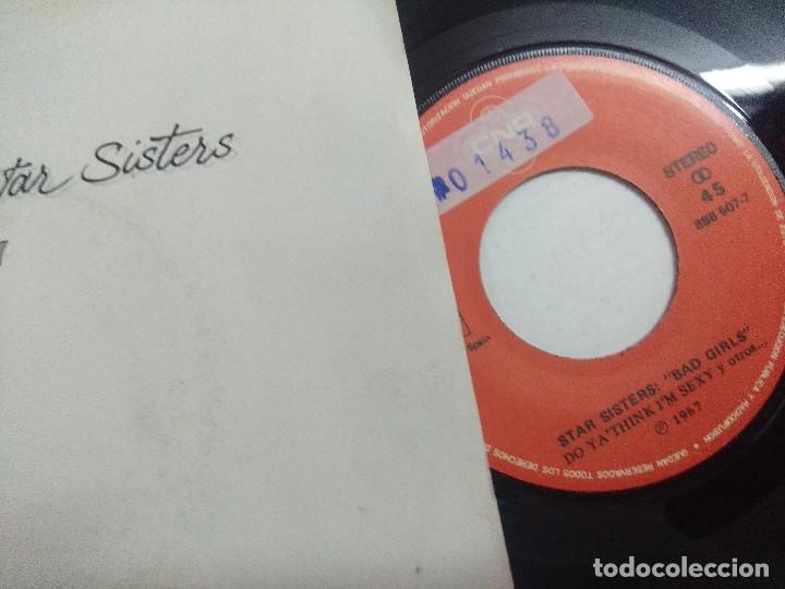 Discos de vinilo: SINGLE/STAR SISTERS/BAD GIRLS. - Foto 2