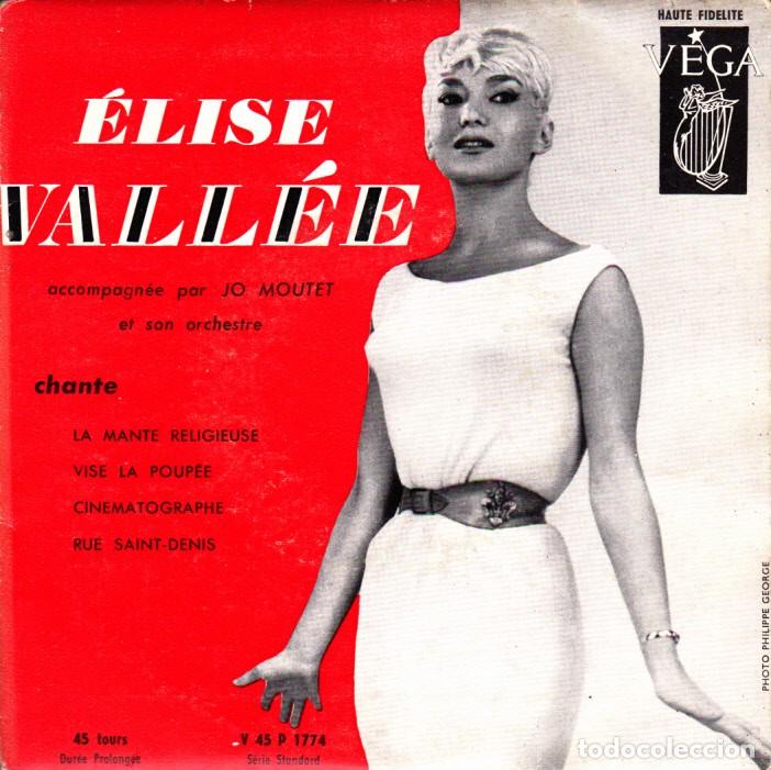 Discos de vinilo: EP ELISE VALLEE LA MANTE RELIGIEUSE + 3 - Foto 1