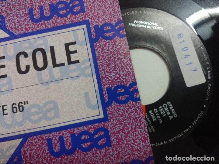 Discos de vinilo: SINGLE/NATALIE COLE/ROUTE 66/PROMOCIONAL. - Foto 2