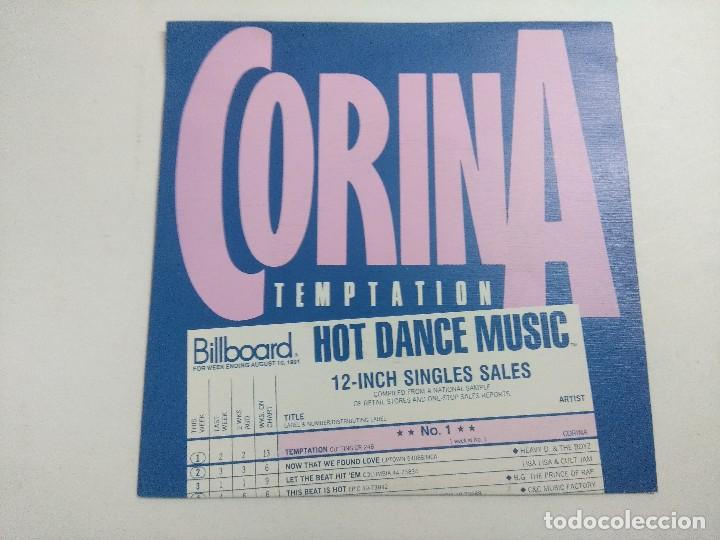 Discos de vinilo: SINGLE/CORINA/TEMPTATION/PROMOCIONAL. - Foto 1