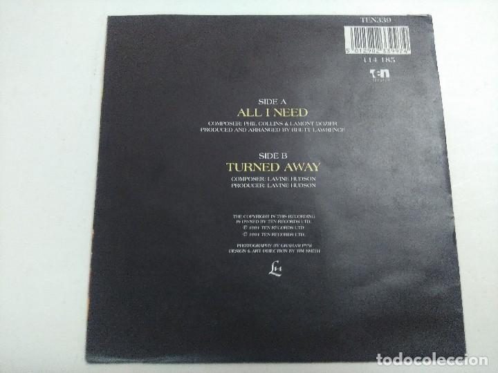 Discos de vinilo: SINGLE/LAVINE HUDSON/ALL I NEED. - Foto 3