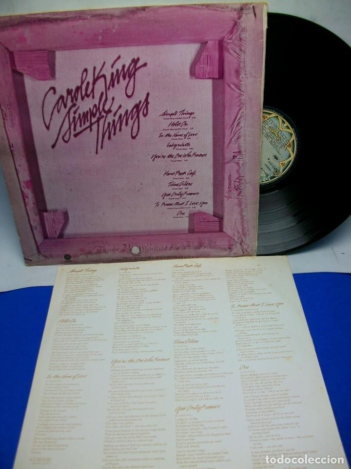Discos de vinilo: CAROLE KING SIMPLE THINGS VINYL LP - Foto 2