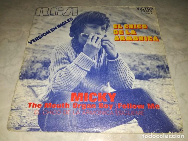 Discos de vinilo: MICKY-EL CHICO DE LA ARMONICA-VERSION EN INGLES-ORIGINAL A&Ntilde;O 1971 - Foto 1