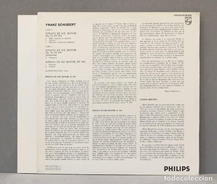 Discos de vinilo: LP. SCHUBERT. SONATA 894. 840. BRENDEL - Foto 2