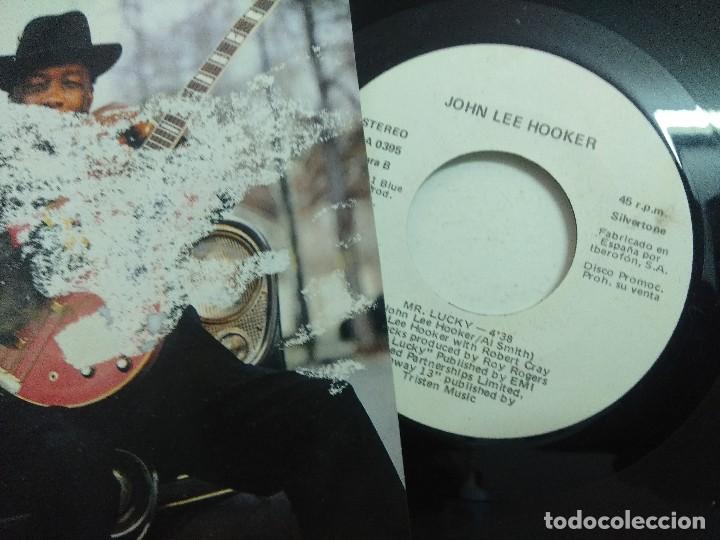 Discos de vinilo: SINGLE/JOHN LEE HOOKER/MR.LUCKY. - Foto 2