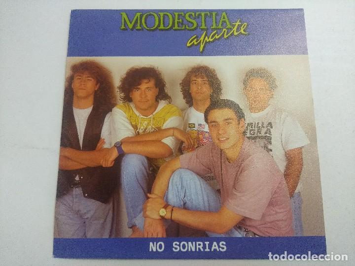 Discos de vinilo: SINGLE/MODESTIA APARTE/NO SONRIAS. - Foto 1