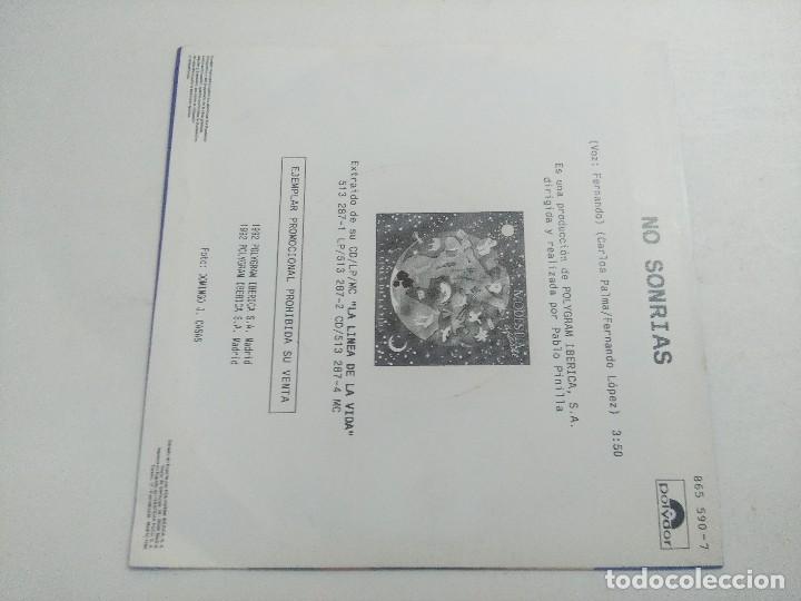 Discos de vinilo: SINGLE/MODESTIA APARTE/NO SONRIAS. - Foto 3