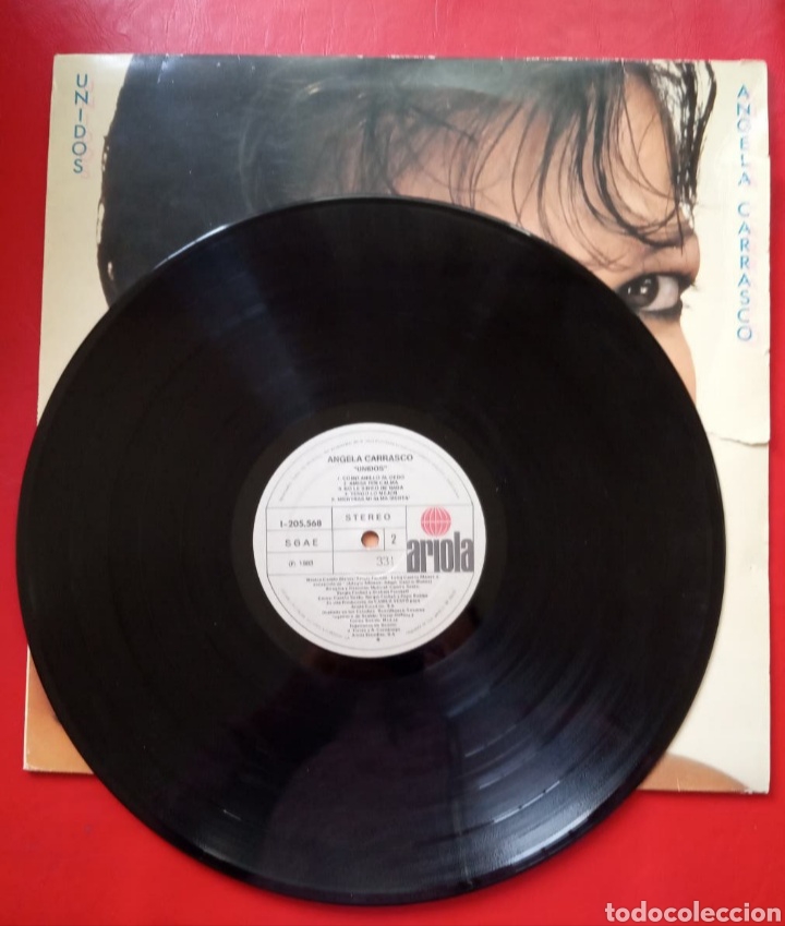 Discos de vinilo: DISCO &Aacute;NGELA CARRASCO. LP UNIDOS - Foto 2