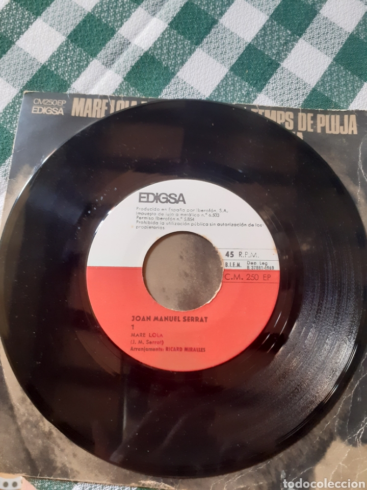 Discos de vinilo: Single de joan Manuel serrat - Foto 3