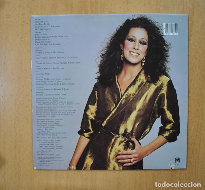 Discos de vinilo: RITA COOLIDGE - SATISFIED - LP - Foto 2