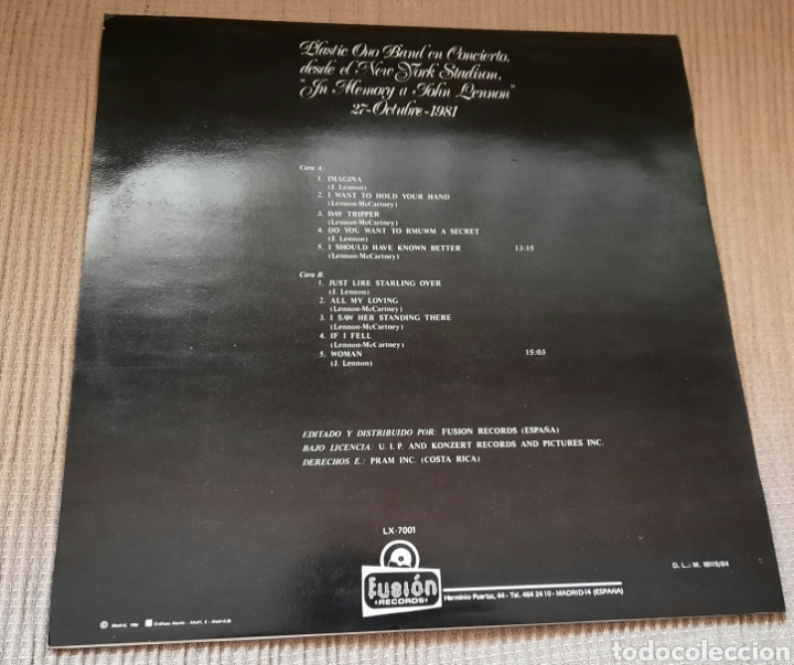Discos de vinilo: LP IN MEMORY A JOHN LENNON - Foto 2