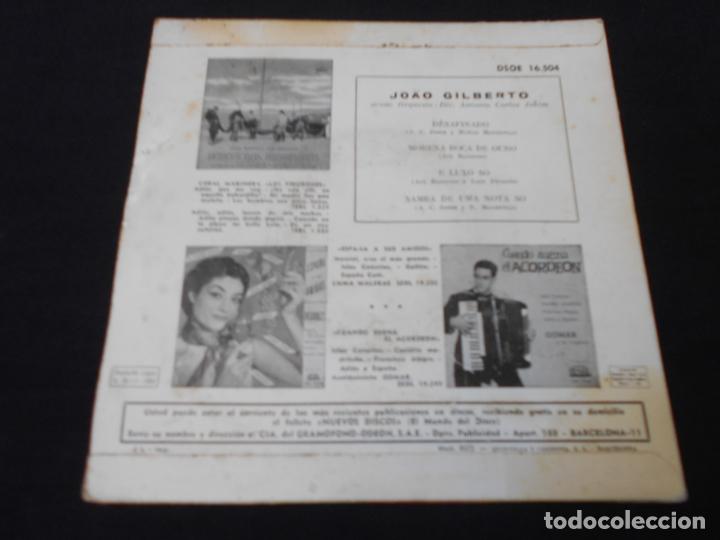 Discos de vinilo: JOAO GILBERTO - BOSSA NOVA // DESAFINADO + 3 - Foto 2