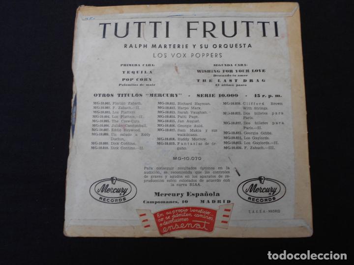 Discos de vinilo: RALPH MARTERIR Y LOS VOX POPPER // TEQUILA - Foto 2