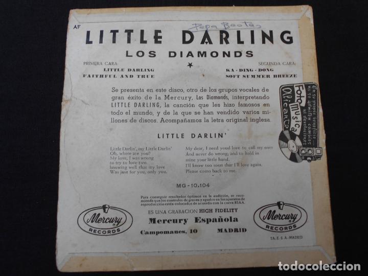Discos de vinilo: LOS DIAMONDS // LITTLE DARLING - Foto 2