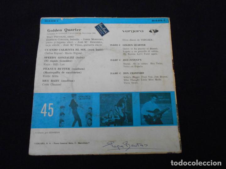 Discos de vinilo: GOLDEN QUARTER // CUANDO CALIENTA EL SOL + 3 - Foto 2