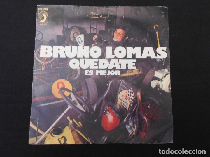 Discos de vinilo: BRUNO LOMAS // QUEDATE - ESMEJOR - Foto 1