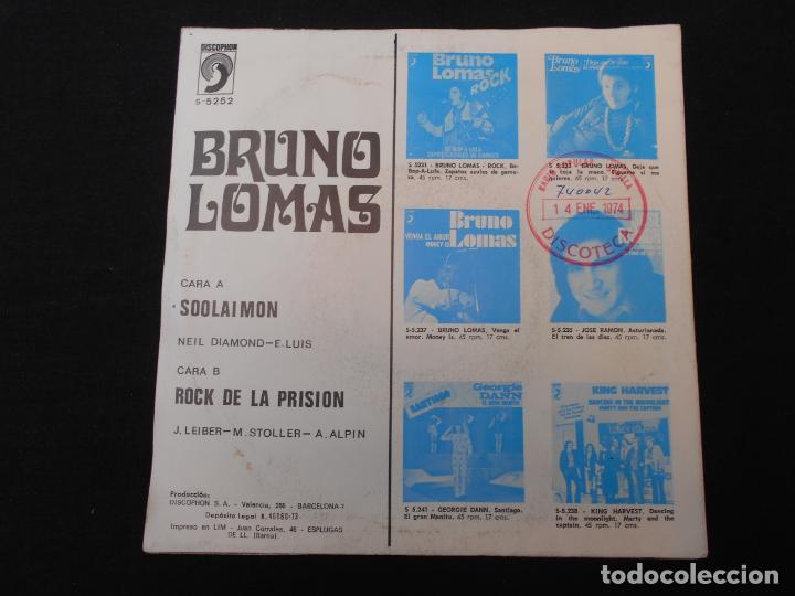 Discos de vinilo: BRUNO LOMAS // SOOLAIMON - ROCK DE LA PRISION - Foto 2
