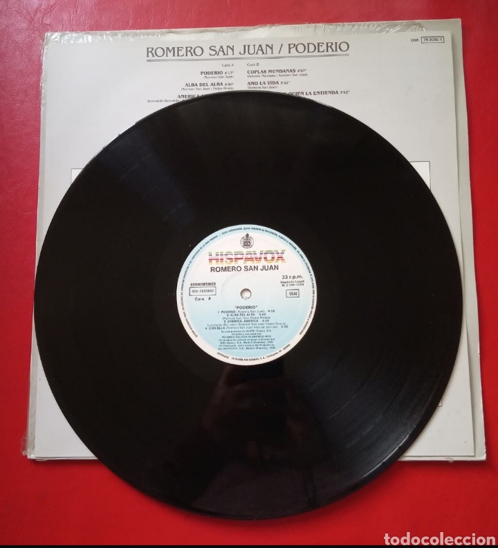Discos de vinilo: DISCO ROMERO SAN JUAN. LP PODERIO - Foto 2