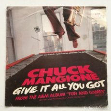 Discos de vinilo: CHUCK MANGIONE ‎– GIVE IT ALL YOU GOT / B'BYE HOLANDA,1979 A&M RECORDS