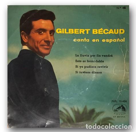 Discos de vinilo: Gilbert Becaud - La Lluvia - Foto 1