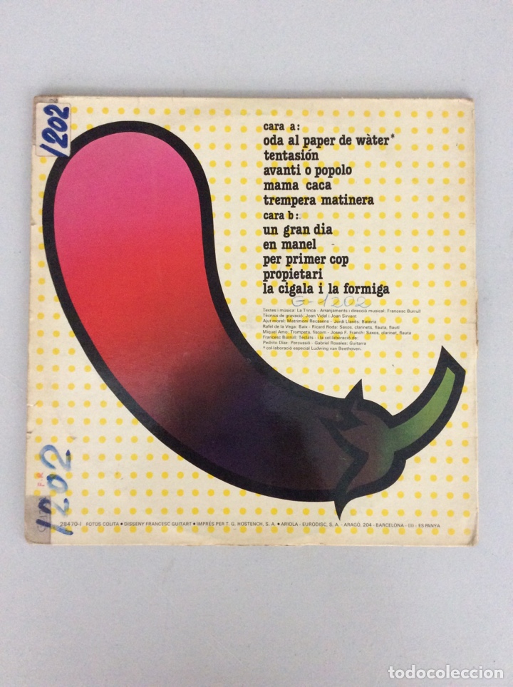 Discos de vinilo: La Trinca. Trempeda matinera - Foto 2
