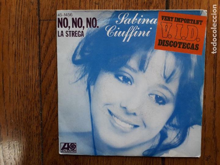 Discos de vinilo: Sabina ciuffini - no, no, no + la strega - Foto 1