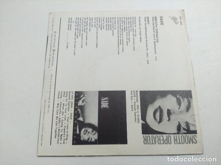Discos de vinilo: SINGLE/SMOOTH OPERATOR/PROMOCIONAL. - Foto 3